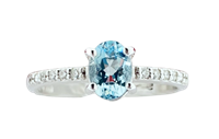 Anello Quintessenza Donna in Oro bianco Acquamarina 0.65 Ct VAN01 - VAN01